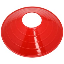 25 Red Disc Bright Cones Soccer Football Track Field Marking Coaching Practice - £20.44 GBP