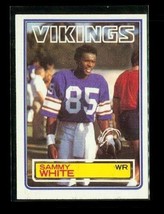 Vintage 1983 TOPPS Football Trading Card #107 SAMMY WHITE Minnesota Vikings - £3.94 GBP