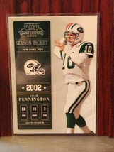 2002 Playoff Contenders Football Card #12 Chad Pennington  New York Jets - £0.77 GBP