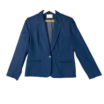 Vintage Pendleton Blazer Womens 10 Blue Virgin Wool Structured Lined Bust 38 in - £20.50 GBP