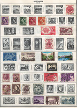 AUSTRALIA 1952-65 Very Fine  Used Stamps Hinged on List: 2 Sides. - £2.18 GBP