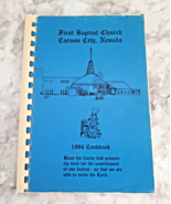 1994 Cookbook First Baptist Church Carson City Nevada PB Comb Bound Vintage - $15.81