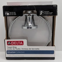 Delta 77846 Leland Chrome Towel Ring Wall Mount Bath Accessory New in Box - $10.67