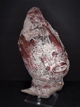 Pre Columbian Rare Near life size Nayarit half face sculpture fragment - $1,336.48