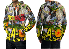 Dragon Ball Z 3D Print Hoodies Zipper Long Sleeve  Hoodie Sweatshirt For Men - £39.16 GBP