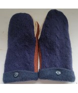NEW Handmade Upcycled Womens M/L? Wool Mittens Fleece Lined from Old Swe... - £30.18 GBP