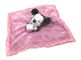 Disney Store Minnie Mouse Baby Lovey Blanket Pink Stars Satin Trim Sleep... - £9.01 GBP