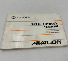 2000 Toyota Avalon Owners Manual Handbook OEM C01B39051 - $14.84