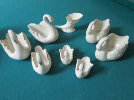 Lenox Christmas Swans Dish Candy Dish Sugar Bowl Figurines Pick Set - £64.08 GBP+