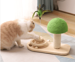 Interactive Wood Cat Toy With Ball Track - $51.95