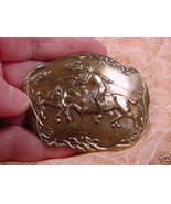 (B-horse-201) Polo match players men horses pin pendant brass lover Horse - €18,02 EUR