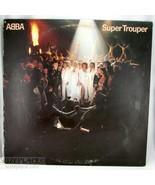 ABBA SUPER TROUPER VINYL RECORD 1980 RELEASE ATLANTIC VG+ WORDS TO SONGS - €21,17 EUR