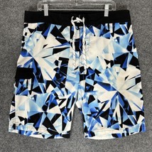 Carbon Board Shorts Mens 36 (38x9) Blue White Surf Beach Swim High Rise ... - £10.15 GBP