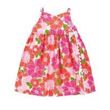 NWT Gymboree Tiny Tropics Baby Girl Pink Floral Kimono Wrap Dress 6-12 Months - £8.78 GBP