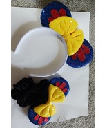 DISNEY INSPIRED MICKEY MINNIE MOUSE EARS SNOW WHITE HEADBAND And Scrunchie - $13.56 CAD