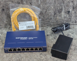 Netgear ProSafe 8-Port GbE Unmanaged Switch w/ Power Supply GS108V4 +Cable - $19.99