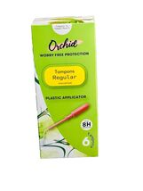 Orchid Worry Free App Unscented Super Tampons W/Plastic App 6 Ct 8 Hour ... - $12.38 CAD