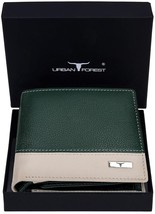 Men&#39;s Wallets Urban Forest Green Genuine Leather Premium Wallet RFID Pro... - £29.49 GBP