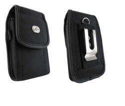 Canvas Belt Case Holster Pouch W Clip For Tmobile/Metro Lg Q7 Plus Q7+ L... - £14.15 GBP