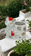 Lucky Cat Porcelain Ceramic Tiny Cup Coddler Vase Occupied Japan Money Purse - £21.08 GBP
