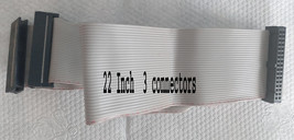 Floppy Drive Ribbon Long Cable 22-Inch 24 pin 3 connectors - $189.44 MXN