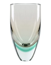 Seguso Vetri D'arte Vase Minimalistic Made In Italy Decor Clear Height 11" - $1,093.46