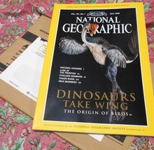 National Geographic Magazine- July 1998, Dinosaurs Take Wing -New in Book Mailer - £10.19 GBP