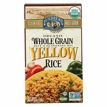 Lundberg Family Farms Organic Whole Grain Yellow Rice - Case of 6 - 6 oz. - £32.37 GBP