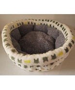 Round Donut Pet Bed Pillow Cat Dog Cozy Cuddler Plush Soft 12 in Diameter - €10,38 EUR