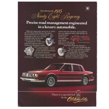 Oldsmobile 1985 Ninety Eight Regency Print Ad Vintage 1984 80s 8.25x11” - $14.01