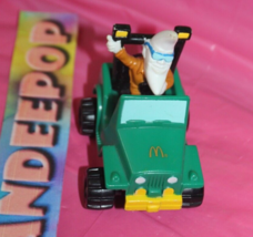 McDonald&#39;s Happy Meal Toy Mac The Knife Moon guy In Green Jeep Vintage 1988 - £10.76 GBP