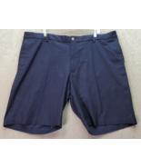 Peter Millar Chino Shorts Men&#39;s Size 42 Navy Golf  Polyester Pockets Fla... - £28.32 GBP