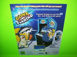 JVL Corp Tsunami Gone Fishing Original NOS Video Arcade Game Promo Sales Flyer - £17.46 GBP