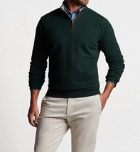 Peter Millar cashmere 1/4 zip sweater in BALSAM - size 2XL - £236.75 GBP