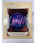 Hallmark Keepsake Ornament &quot;THANK YOU&quot; GLASS BALL in 9 languages Dated 2... - £3.89 GBP