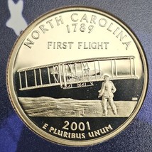 2001 S State Quarter North Carolina Proof Deep Cameo CN-Clad Coin  - $3.75