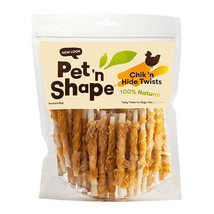 Pet &#39;n Shape Chicken Hide Twists: Real Chicken Wrapped around Rawhide for Health - £29.51 GBP+