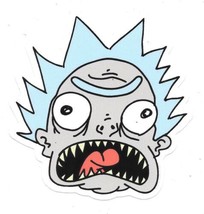 Rick and Morty Bushworld Adventures Bushland Rick Head Peel Off Sticker ... - $2.99