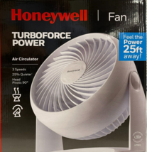 Honeywell - HT-904 - TurboForce Tabletop Air Circulator Fan - White - £35.94 GBP
