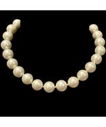 Brooks Brothers Sterling Silver 925 Clasp X LargeWhite Glass Pearl 15” n... - €61,84 EUR