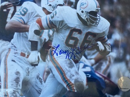Larry Little (‘72 Dolphins, Nfl Hof) Signed 8x10 Free Shipping - £19.65 GBP