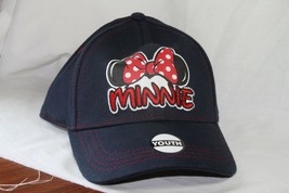Disney Hat (New) Minnie - Youth Dark Blue W/ Red Stitching Sz - Adjustable - £15.12 GBP