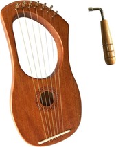 7 Metal String Orchestral Strings Instrument, Luvay Lyre Harp, With Tuning - £37.71 GBP
