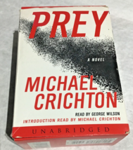 PREY: Michael Crichton Novel (Audiobk 9 Cass.)unabridged, read by George Wilson  - £7.01 GBP