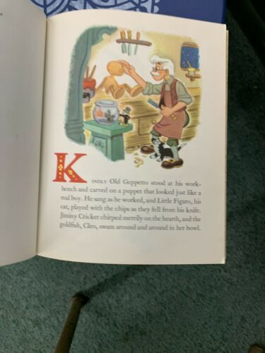 Vintage children stories a Little Golden Book Walt Disney Pinocchio 29 cent Item image 5