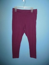 Ladies Time &amp; Tru Burgundy Leggings Large 12/14 - £7.85 GBP