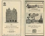 1930&#39;s Copenhagen Denmark Advertising Brochure with Color Pictorial Map - $47.52