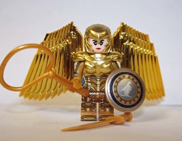 Building Block Wonder Woman Golden Eagle Armor 1984 movie Minifigure Custom - £4.68 GBP