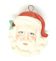 Hand Painted Ceramic Santa Ornament - 3 Inches (A) - £15.98 GBP