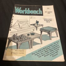 Vintage Workbench Magazine Triple Duty Furniture Piece Jul/Aug1958 - £10.57 GBP